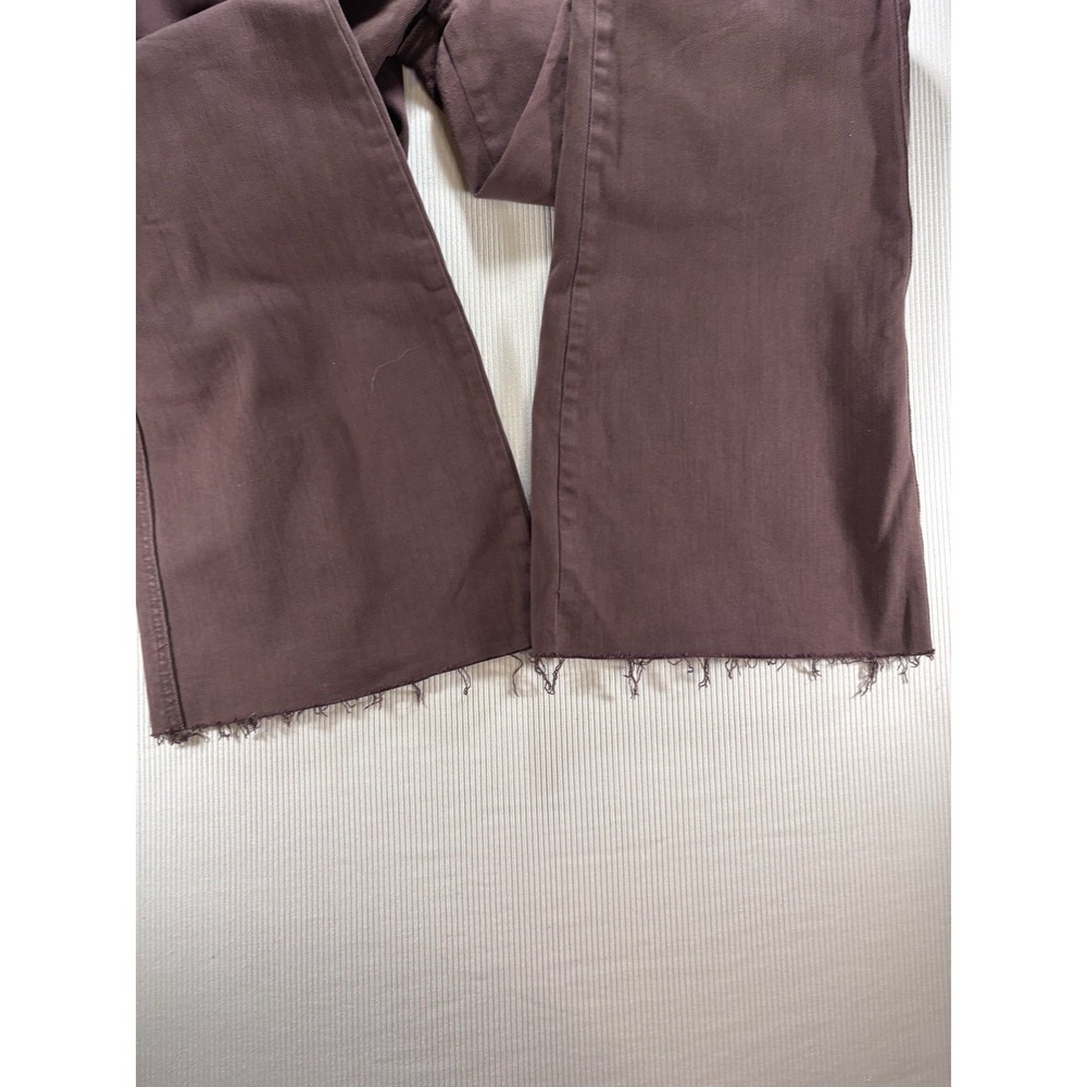 Judy Blue Women's Espresso Brown Raw Hem Flare Jeans Stretch Denim Size 13/31 - Picture 11 of 16